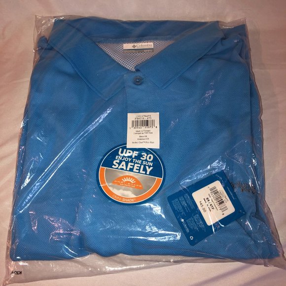 NWT Columbia Men's PFG Perfect Cast Polo Shirt 6X - Picture 4 of 5